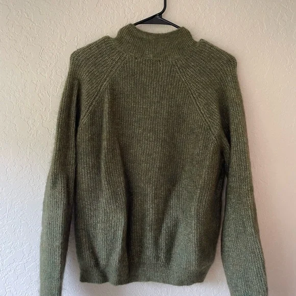 Sezane Trudy Jumper—Olive Green—Small - Picture 4 of 8